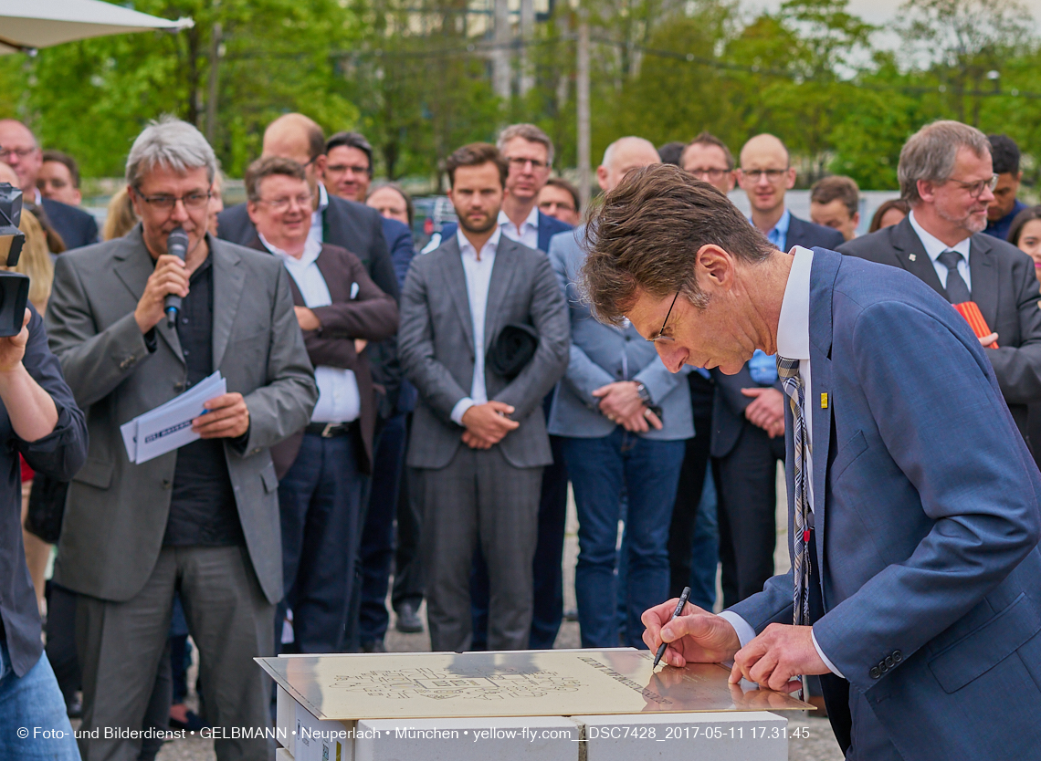 11. Mai 2017 - Grundsteinlegung für die LOGE und dem Kulturquadrat in Neuperlach